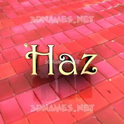haz in Red Tiles style - 3D name wallpaper haz in Red Tiles style - 3D name wallpaper