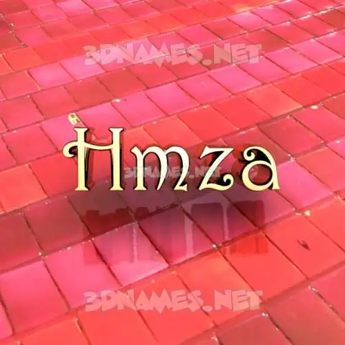 hmza in Red Tiles style - 3D name wallpaper hmza in Red Tiles style - 3D name wallpaper
