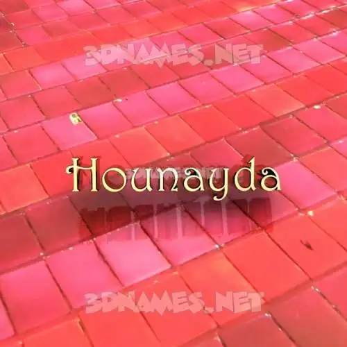 hounayda in Red Tiles style - 3D name wallpaper hounayda in Red Tiles style - 3D name wallpaper