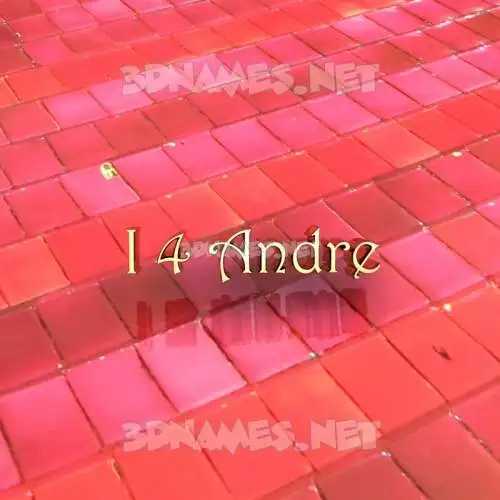 i 4 andre in Red Tiles style - 3D name wallpaper i 4 andre in Red Tiles style - 3D name wallpaper