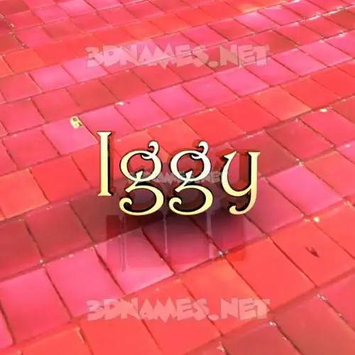 iggy in Red Tiles style - 3D name wallpaper iggy in Red Tiles style - 3D name wallpaper