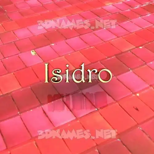 isidro in Red Tiles style - 3D name wallpaper isidro in Red Tiles style - 3D name wallpaper