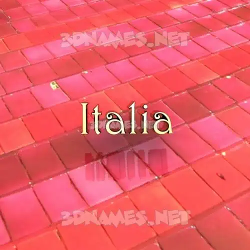 italia in Red Tiles style - 3D name wallpaper italia in Red Tiles style - 3D name wallpaper