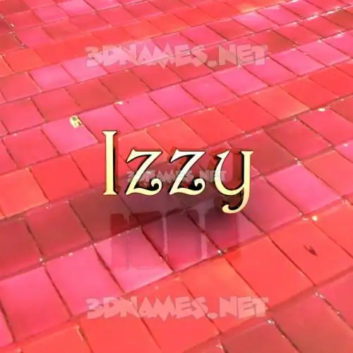 izzy in Red Tiles style - 3D name wallpaper izzy in Red Tiles style - 3D name wallpaper