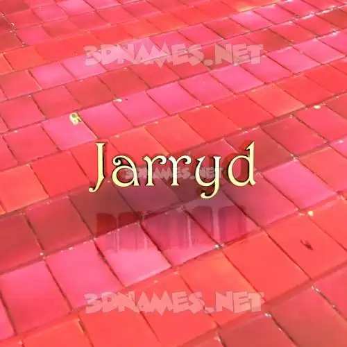 jarryd in Red Tiles style - 3D name wallpaper