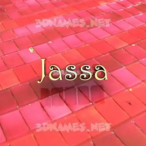 jassa in Red Tiles style - 3D name wallpaper jassa in Red Tiles style - 3D name wallpaper