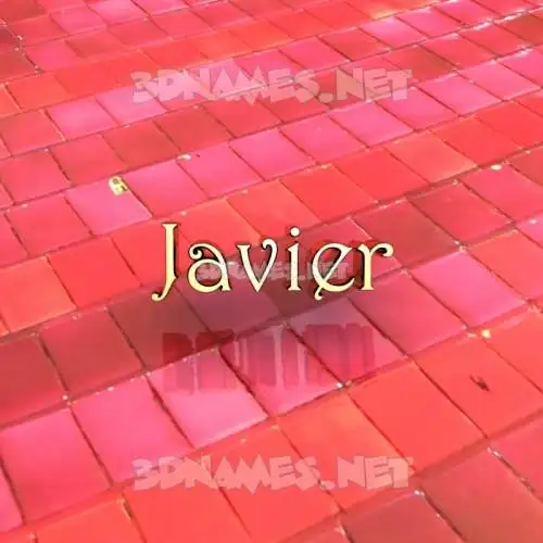 javier in Red Tiles style - 3D name wallpaper javier in Red Tiles style - 3D name wallpaper