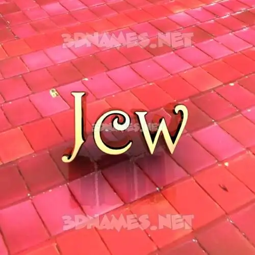 jcw in Red Tiles style - 3D name wallpaper jcw in Red Tiles style - 3D name wallpaper