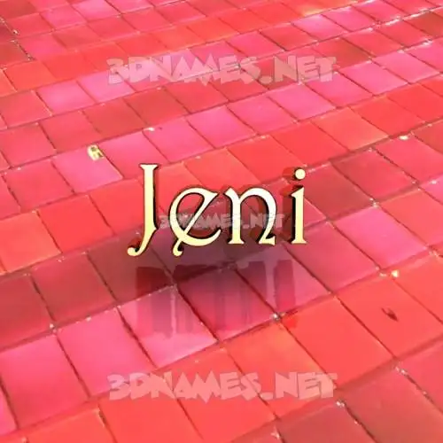 jeni in Red Tiles style - 3D name wallpaper jeni in Red Tiles style - 3D name wallpaper