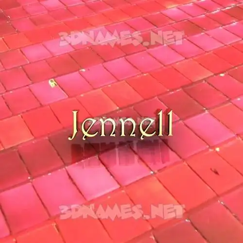 jennell in Red Tiles style - 3D name wallpaper jennell in Red Tiles style - 3D name wallpaper