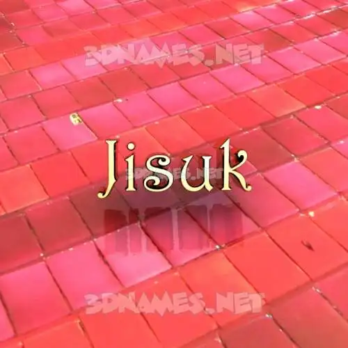 jisuk in Red Tiles style - 3D name wallpaper jisuk in Red Tiles style - 3D name wallpaper