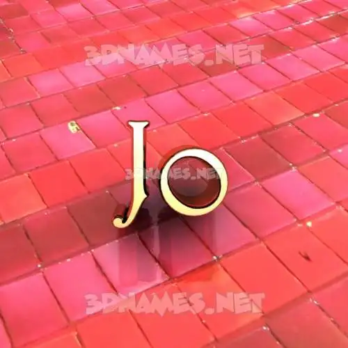 jo in Red Tiles style - 3D name wallpaper jo in Red Tiles style - 3D name wallpaper
