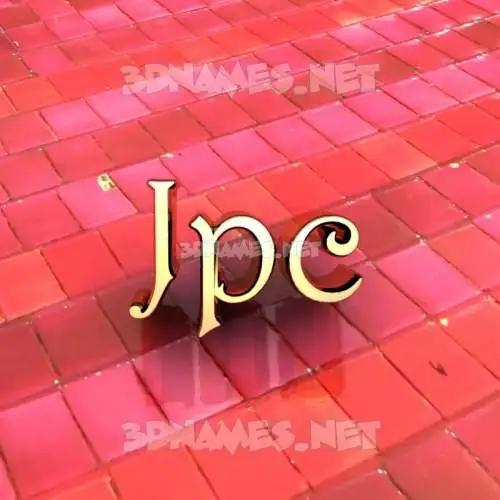 jpc in Red Tiles style - 3D name wallpaper jpc in Red Tiles style - 3D name wallpaper