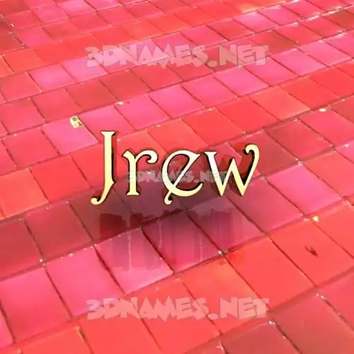 jrew in Red Tiles style - 3D name wallpaper jrew in Red Tiles style - 3D name wallpaper