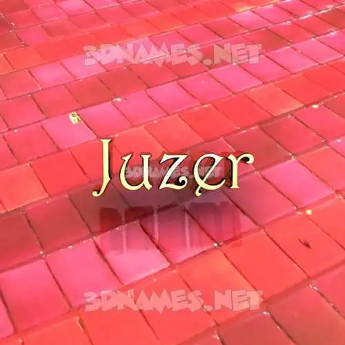 juzer in Red Tiles style - 3D name wallpaper juzer in Red Tiles style - 3D name wallpaper