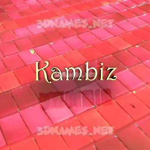kambiz in Red Tiles style - 3D name wallpaper kambiz in Red Tiles style - 3D name wallpaper