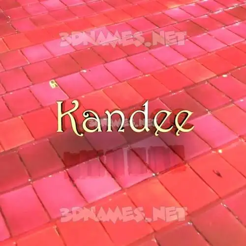 kandee in Red Tiles style - 3D name wallpaper kandee in Red Tiles style - 3D name wallpaper