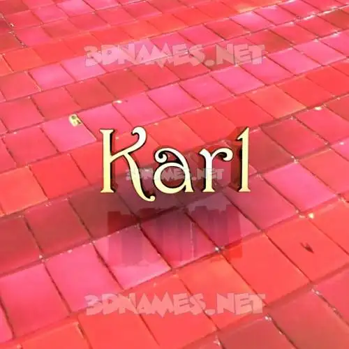 karl in Red Tiles style - 3D name wallpaper karl in Red Tiles style - 3D name wallpaper