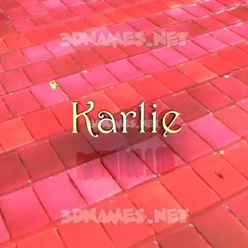 karlie in Red Tiles style - 3D name wallpaper karlie in Red Tiles style - 3D name wallpaper
