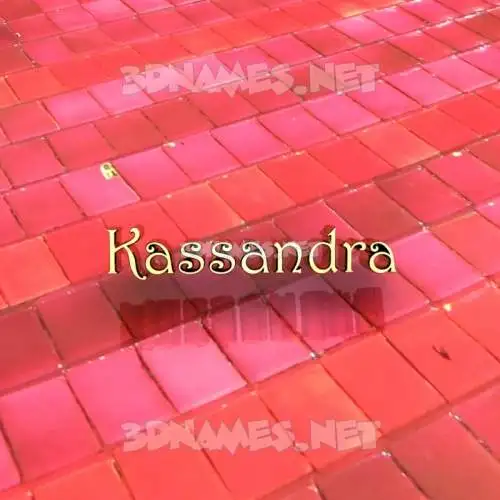 kassandra in Red Tiles style - 3D name wallpaper kassandra in Red Tiles style - 3D name wallpaper