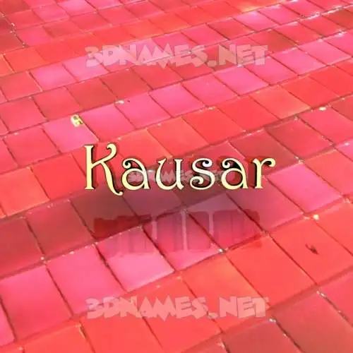 kausar in Red Tiles style - 3D name wallpaper kausar in Red Tiles style - 3D name wallpaper
