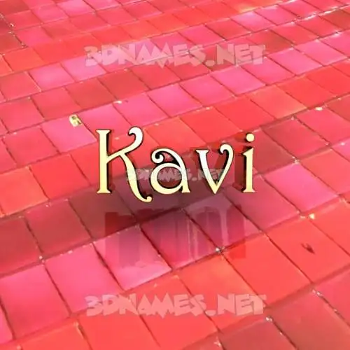 kavi in Red Tiles style - 3D name wallpaper kavi in Red Tiles style - 3D name wallpaper