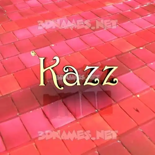 kazz in Red Tiles style - 3D name wallpaper kazz in Red Tiles style - 3D name wallpaper