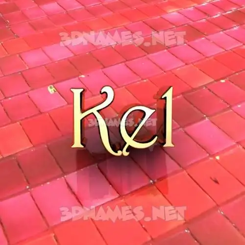 kel in Red Tiles style - 3D name wallpaper kel in Red Tiles style - 3D name wallpaper