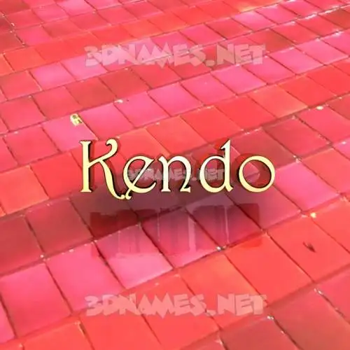 kendo in Red Tiles style - 3D name wallpaper kendo in Red Tiles style - 3D name wallpaper