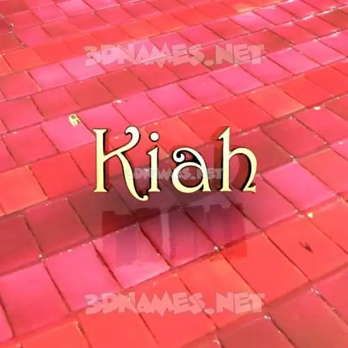 kiah in Red Tiles style - 3D name wallpaper kiah in Red Tiles style - 3D name wallpaper
