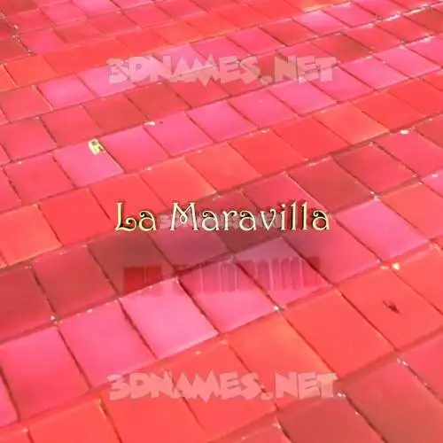 la maravilla in Red Tiles style - 3D name wallpaper la maravilla in Red Tiles style - 3D name wallpaper