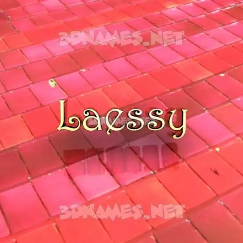 laessy in Red Tiles style - 3D name wallpaper laessy in Red Tiles style - 3D name wallpaper