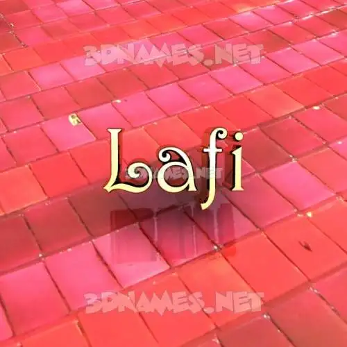 lafi in Red Tiles style - 3D name wallpaper lafi in Red Tiles style - 3D name wallpaper