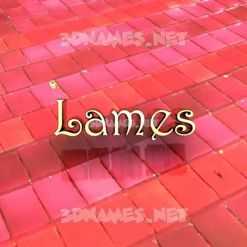 lames in Red Tiles style - 3D name wallpaper lames in Red Tiles style - 3D name wallpaper