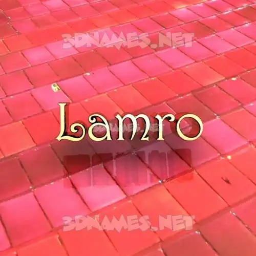 lamro in Red Tiles style - 3D name wallpaper lamro in Red Tiles style - 3D name wallpaper