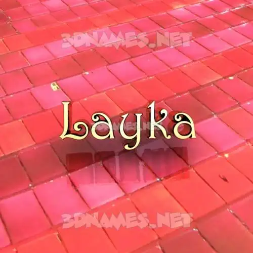 layka in Red Tiles style - 3D name wallpaper layka in Red Tiles style - 3D name wallpaper