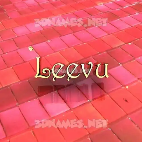 leevu in Red Tiles style - 3D name wallpaper leevu in Red Tiles style - 3D name wallpaper