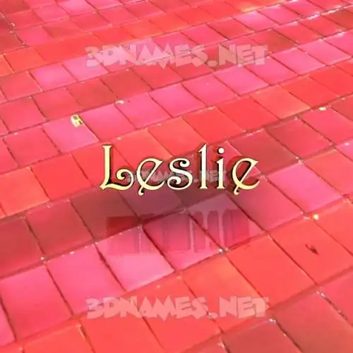 leslie in Red Tiles style - 3D name wallpaper leslie in Red Tiles style - 3D name wallpaper