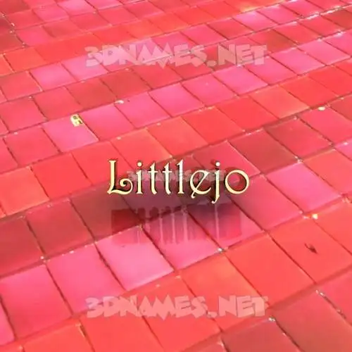 littlejo in Red Tiles style - 3D name wallpaper littlejo in Red Tiles style - 3D name wallpaper