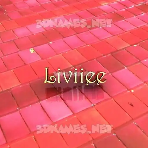 liviiee in Red Tiles style - 3D name wallpaper liviiee in Red Tiles style - 3D name wallpaper