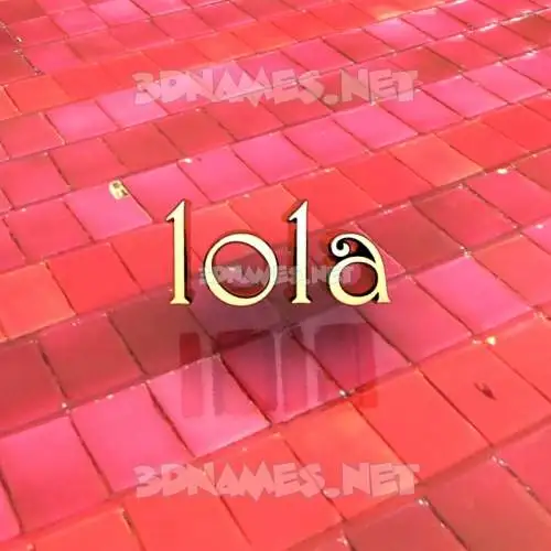 lola in Red Tiles style - 3D name wallpaper lola in Red Tiles style - 3D name wallpaper