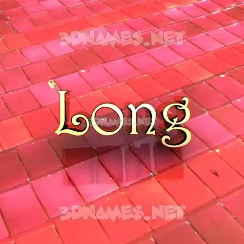 long in Red Tiles style - 3D name wallpaper long in Red Tiles style - 3D name wallpaper