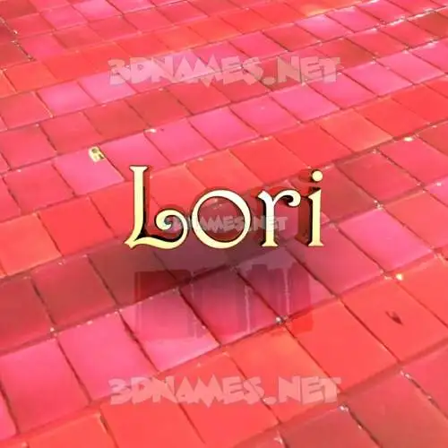 lori in Red Tiles style - 3D name wallpaper lori in Red Tiles style - 3D name wallpaper
