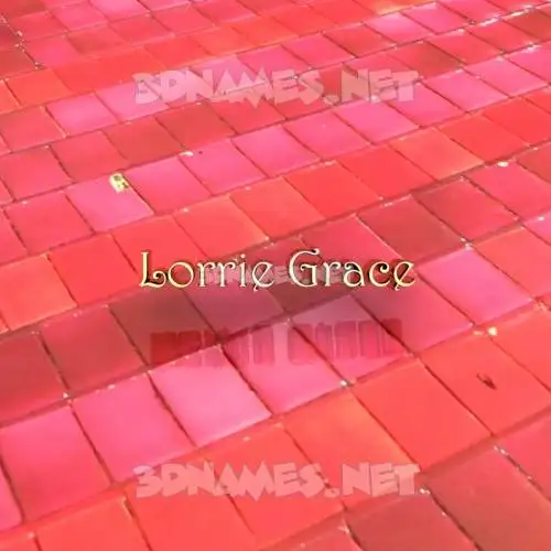 lorrie grace in Red Tiles style - 3D name wallpaper lorrie grace in Red Tiles style - 3D name wallpaper