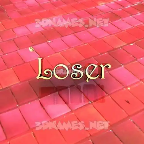 loser in Red Tiles style - 3D name wallpaper loser in Red Tiles style - 3D name wallpaper