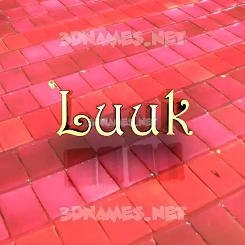 luuk in Red Tiles style - 3D name wallpaper luuk in Red Tiles style - 3D name wallpaper