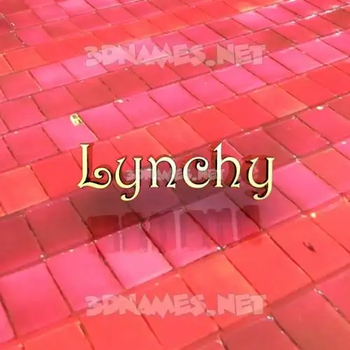 lynchy in Red Tiles style - 3D name wallpaper lynchy in Red Tiles style - 3D name wallpaper