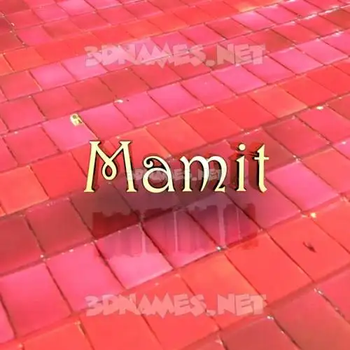 mamit in Red Tiles style - 3D name wallpaper mamit in Red Tiles style - 3D name wallpaper