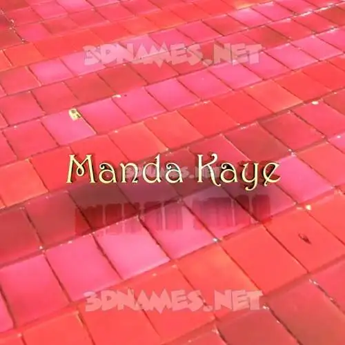 manda kaye in Red Tiles style - 3D name wallpaper manda kaye in Red Tiles style - 3D name wallpaper