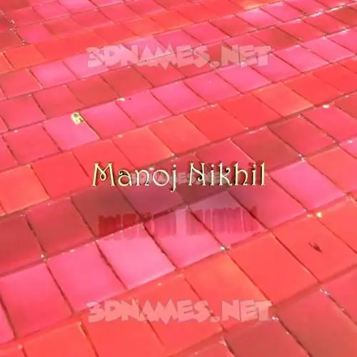 manoj nikhil in Red Tiles style - 3D name wallpaper manoj nikhil in Red Tiles style - 3D name wallpaper